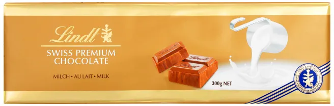 Шоколад швейцарский молочный Lindt 300г