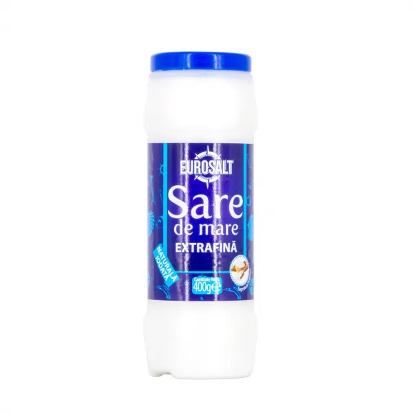 Eurosalt Sare de mare 400g extrafina iodata flacon - image 1