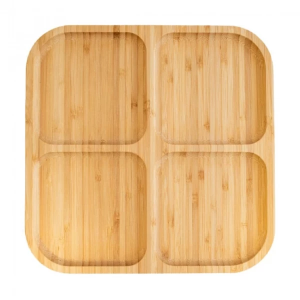 Блюдо квадратное с 4 отделениями BAMBUS, 25 см - image 1
