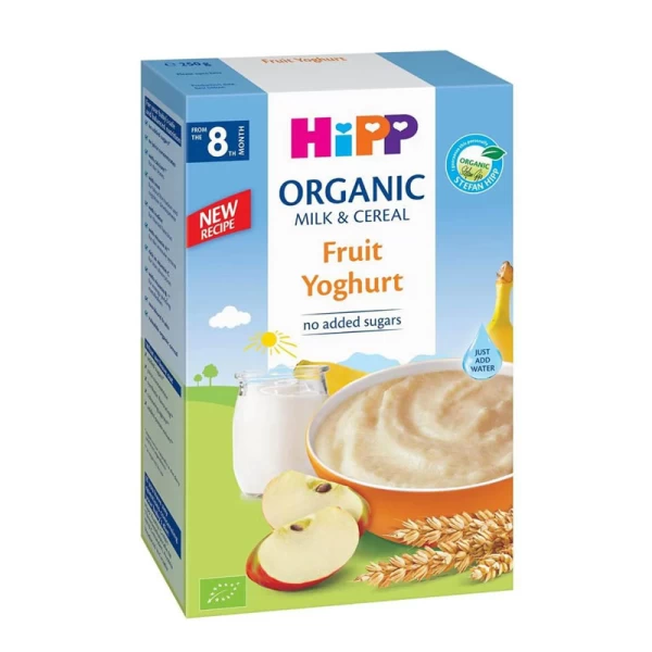HiPP Молочная пшеничная каша Фрукты-Йогурт с пробиотиками (8+ мес.), 250 г - image 1
