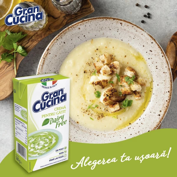 Gran Cucina Растительные сливки для кулинарии UHT 500 г - image 2