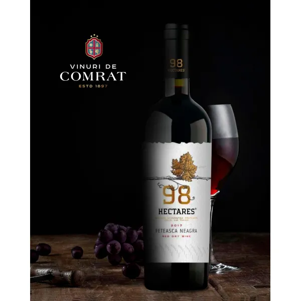 Vinuri de Comrat 98 Hectares Feteasca Neagră sec roșu 0.75L - image 4