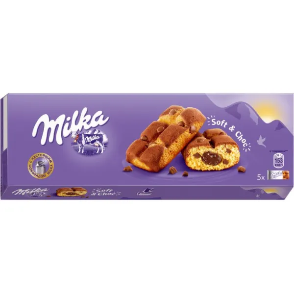 Бисквит Milka с шоколадной начинкой 175 г - image 1