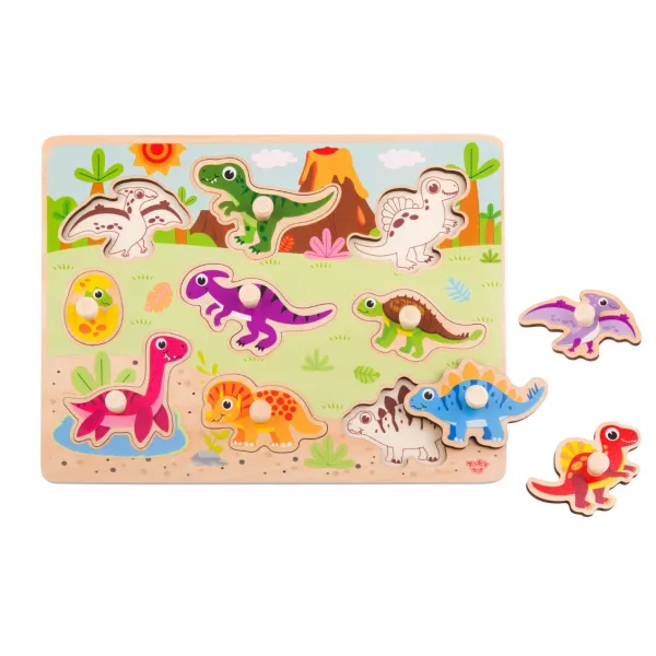 Деревянная игрушка-пазл TY859 Dinosaur - image 5