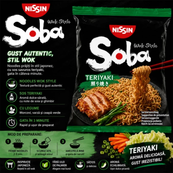 Soba Bag Taietei Instant Teriyaki 110 g Wok - image 2