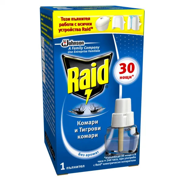 Raid Rezerva aparat electric Liquid impotriva tantarilor 30 nopti, 21 ml - image 1