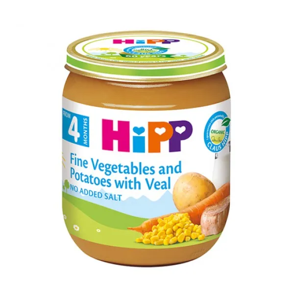 HiPP Piure de vitel in legume fragede, 125g - image 1