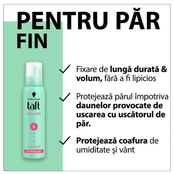 Taft Spuma modelatoare 200ml Volume Ultra Hold - image 4