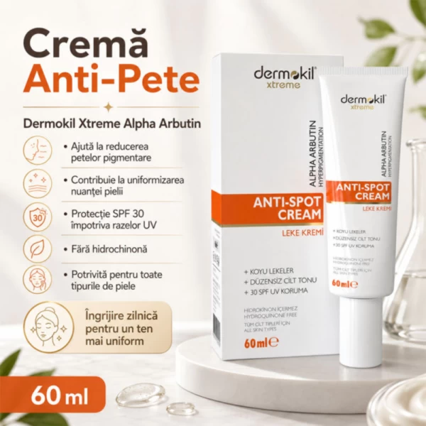 Dermokil Crema anti-pete SPF-30, 60 ml - image 2