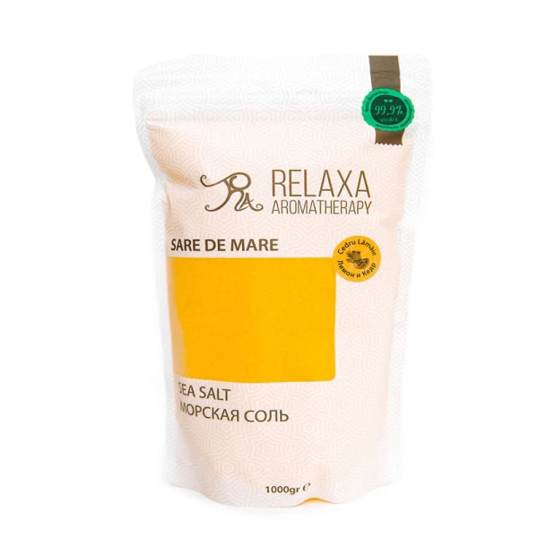 Relaxa Соль морская 1кг Кедр и Липа (Обогащающая) - image 1
