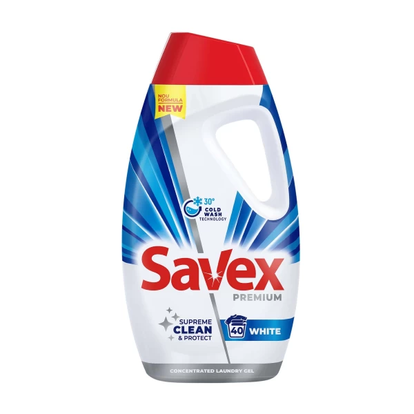 Savex Detergent lichid 1.8L Premium White - image 1