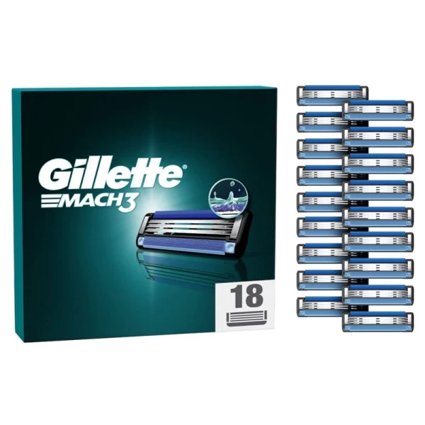 Gillette Сменные кассеты Mach3 18шт - image 1