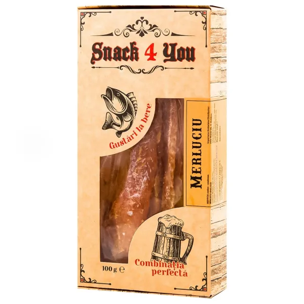 Snack 4 You Хек вяленый соленый, 100г - image 1