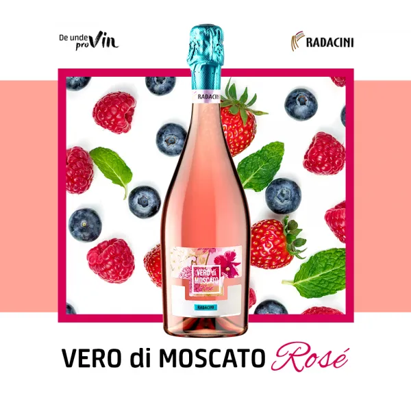 Вино игристое Radacini Vero di Moscato Pink, сладкое ароматное, 0,75 л - image 3