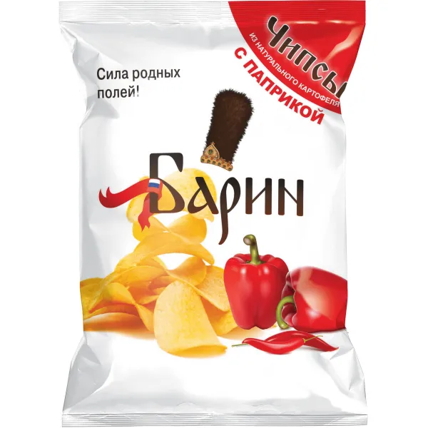 Barin Chipsuri din cartofi cu gust de Paprika 140 gr - image 1