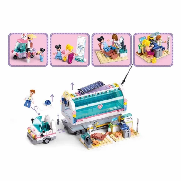 Set de constructie Clinica mobila pe roti, 477 elem. - image 3