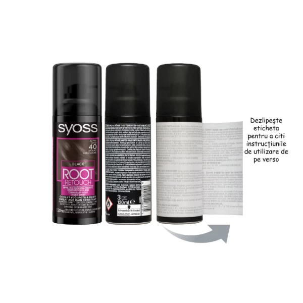 Syoss Тонирующий спрей для маскировки седины и отросших корней Root Retoucher Черный 120мл - image 2
