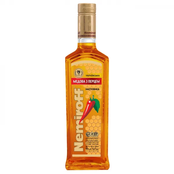 Настойка Nemiroff медовая с перцем 0.5 л 40% - image 2