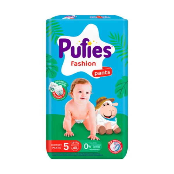 Pufies Pants Fashion & Nature, Maxi Pack N5 Junior 12-17kg, 40 buc - image 1