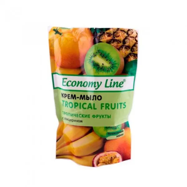 Economy Line Мыло-крем 460г Тропические фрукты - image 1