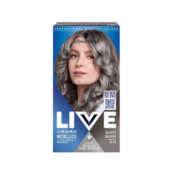 Live Color Vopsea de par Urban Metallics U72 Dusty Silver - image 1