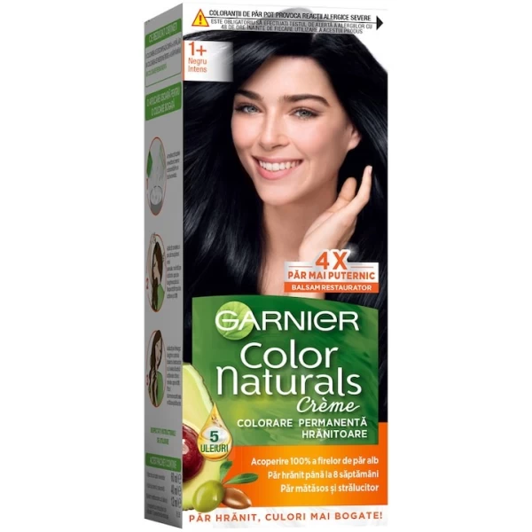 Garnier Color Naturals Vopsea de par 1+ Ultra Black - image 1
