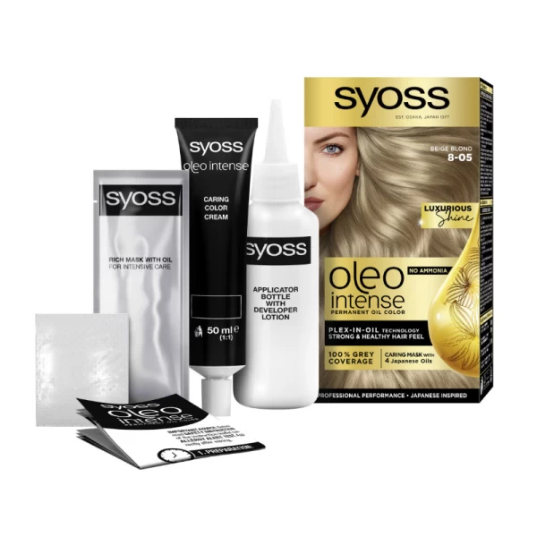 Краска для волос Syoss Oleo Intense 8-05 Натуральный блонд - image 2