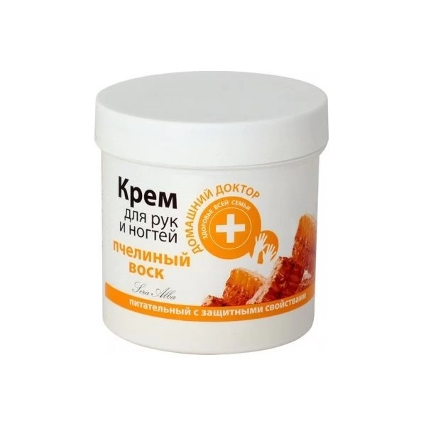 Doctorul Casei Crema de miini si unghii Ceara de albine 250 ml - image 1