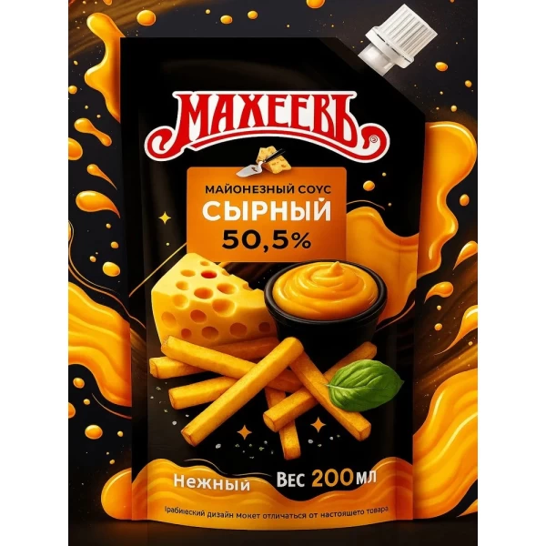 Maheev Sos de maioneza cu cascaval 50,5%, 200 ml - image 2
