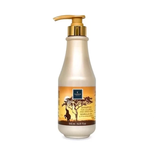 Famirel Sampon pentru par vopsit uscat cu ulei marula si extract pitahaya 500 ml - image 1