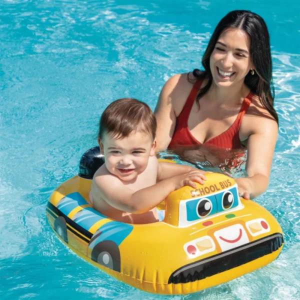 Colac gonflabil cu scaun tip mașinuță, 84×58 cm, max. 15 kg, 3 modele, 1–2 ani, Intex (59586) - image 2