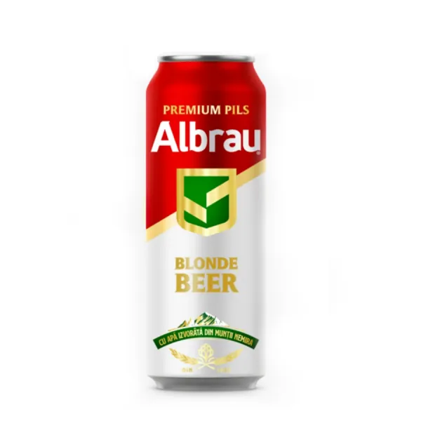 Пиво ALBRAU светлое 0,5 л Банка - image 1