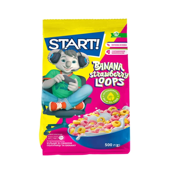 Start! Ineluse cu gust de banana-capsuna 500g - image 1