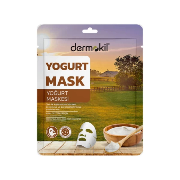 Dermokil Masca tip servetel pentru fata Yogurt 20 g - image 1