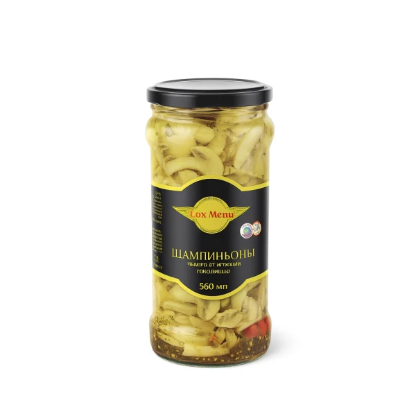 Lux Menu Sampinioni taiati marinati 580 ml - image 1