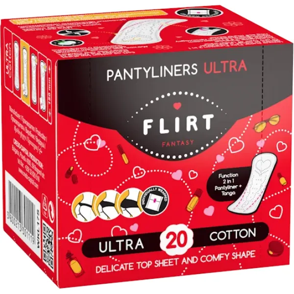 FLIRT absorbante zilnice Ultra Line Cotton 20 buc - image 1