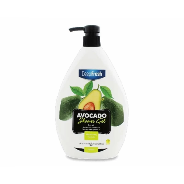 DeepFresh Gel-Creama de dus cu pompa, Avocado 1000 ml - image 1