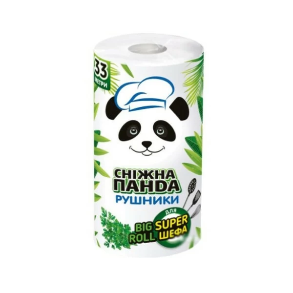 Бумажные полотенца Снежная Panda BIG ROLL 1шт - image 1