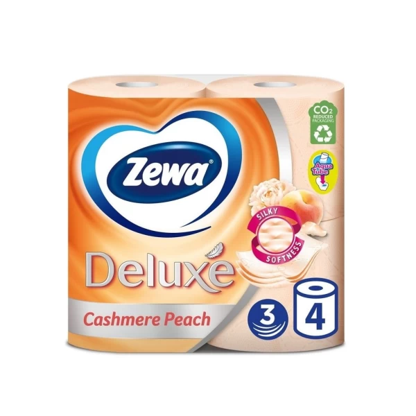 Zewa Hartie igienica Deluxe Cashmere Peach 4 role 3 straturi - image 1