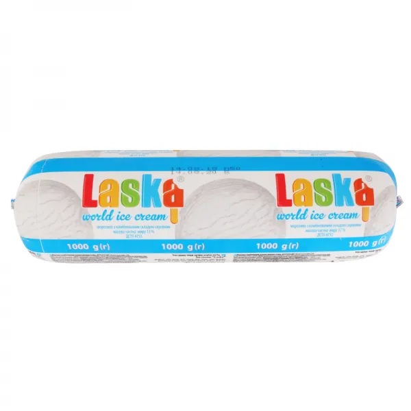 Inghetata Laska Vanilinoe 1000gr 10% - image 1