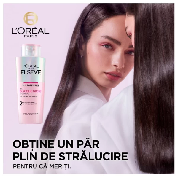 Elseve Sampon 200ml Glycolic Gloss Sulfate Free pentru stralucirea parului - image 2