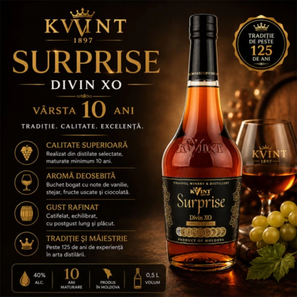Kvint Divin Surprise Conus 10 ani 40 % 0,5 l - image 2