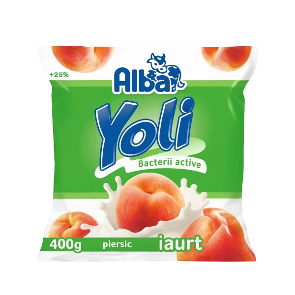 Йогуртовый десерт Yoli с персиками 2,5% 400г - image 1