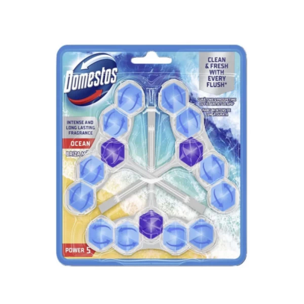 Domestos Блок для очищения туалета Trio Ocean, 3x50г - image 1
