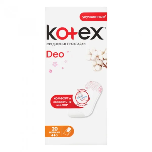 Kotex Absorbante Deo Normal 20 buc - image 1