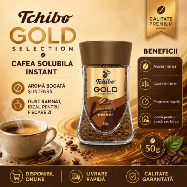 Кофе растворимый Tchibo Gold Selection 50 г - image 2
