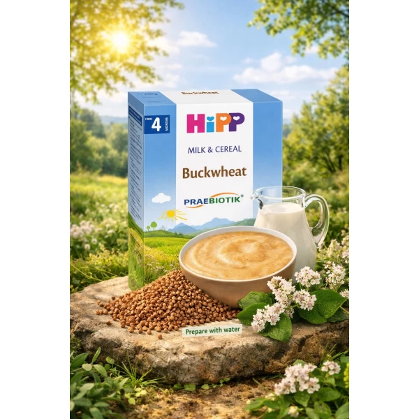 HiPP Terci de lapte de hrișcă cu prebiotice (4+ luni), 250 g - image 2