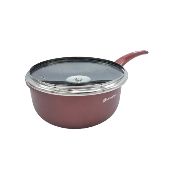 Schmitter Cratita ceramic cu coada+Capac aluminiu turnat 22cm, 3.7L - image 1