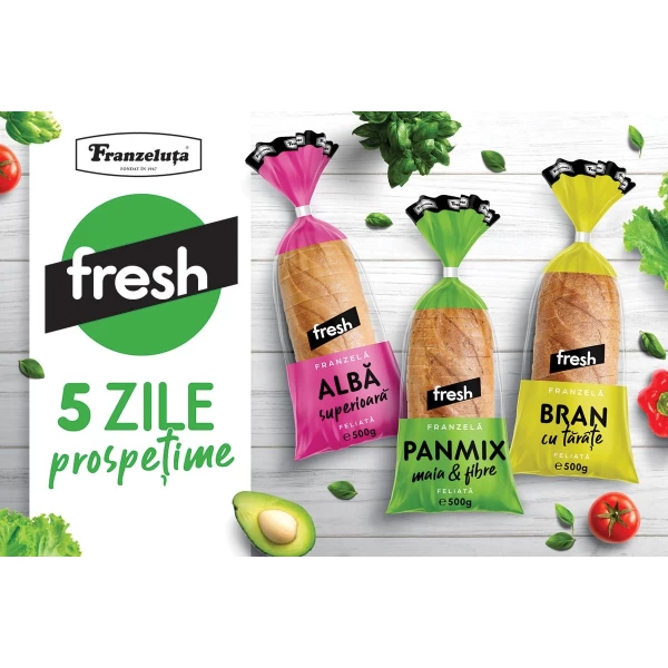 Franzeluta Fresh Franzela bran cu tarate 500g - image 2