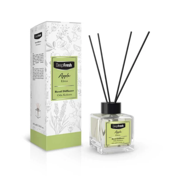 DeepFresh Odorizant cu betisoare parfumate 100ml Apple - image 1